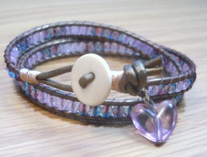pink crystal wrap with heart6