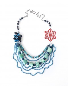 Coral Festive Statement Necklace