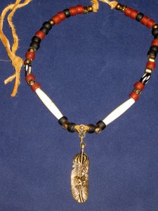 feather n eagle and turquoise teardrop 007