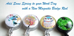 Decorated Magnetic Retractable Badge Reels
