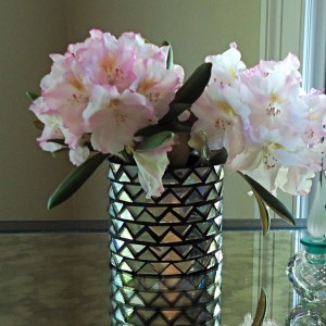 mirrored vase