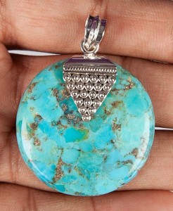 Blue Mohave Turquoise Pendants-1