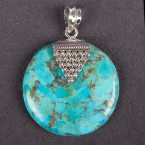 Blue Mohave Turquoise Pendants-2