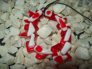 handmade glass necklace