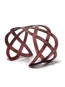 copper celtic bracelet cuff handmade