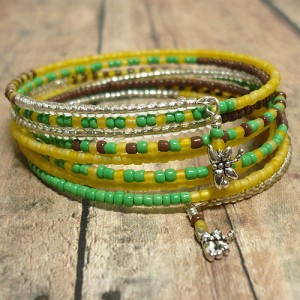 dragonfly_multi-wrap_8_strand_boho_handmade_green_and_yellow_bracelet_044c5826