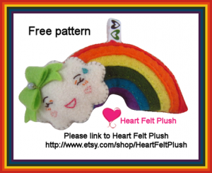 Free rainbow plush pattern tutorial