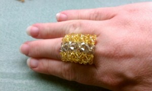 handmade beaded ring
