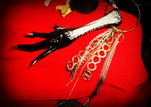 Chicken Foot in Chains Voodoo Charm