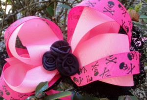handmade pink bow