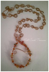 item1299 24in hand wire work necklace
