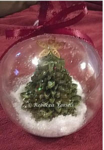 3D Christmas tree ornament, copy writed