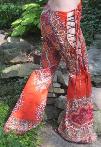 Orange Batik Pants SIDE 02