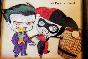 Quilled Joker and Harley
