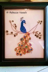 Quilled peacock (Sold)