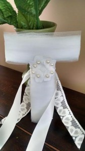 Tulle wrapped Letter T #2