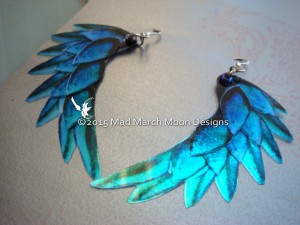 dragon scale wing earrings mad march moon 10