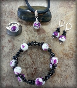 purple flower set 2