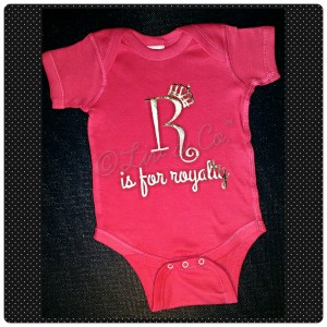 R is for Royalty™ Baby, Toddler, and Kid Girl outfit. Babygirl Clothes, One Piece Bodysuit, T Shirt, Tee, Clothing, Liv & Co.™