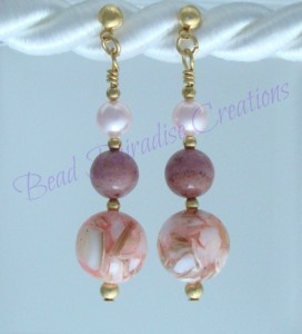 Shades Of Pink Earrings