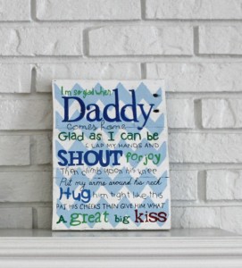 fathers day wood sign handmade