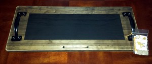 2ft dark rustic tray