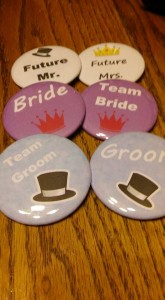 button bride groom mr mrs