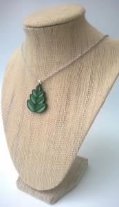 Necklace Leaves Green 05 small