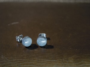 small concrete earrings