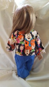 Flintstone jacket orange reverse blue pants - 2