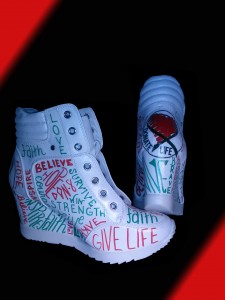 Donate Life Wedge Sneakers