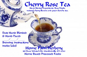 cherry rose tea template