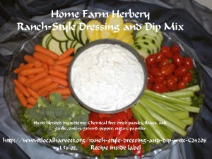 ranch style dip mix tray