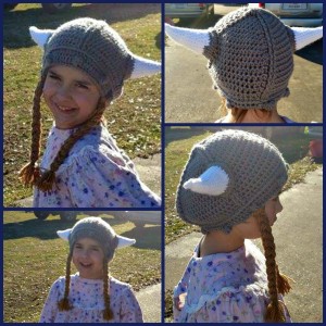 GIRL viking hat Collage