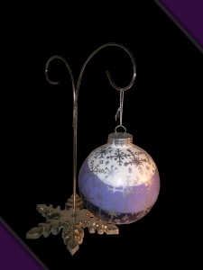 Purple Fade Snowflake Ornament