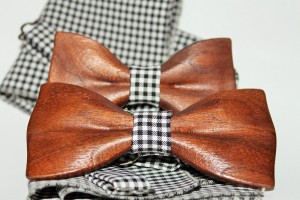 Family wooden bow tie sets