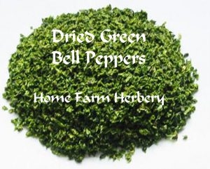 green bell peppers dried