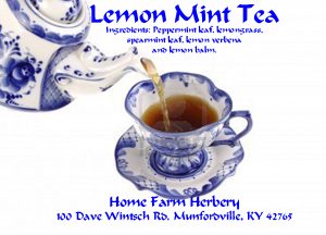 lemon mint tea