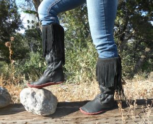custom tall moccasin boots