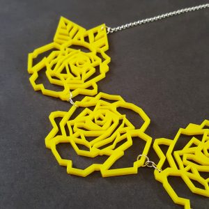 Yellow Rose Necklace photo 2 My Design Station