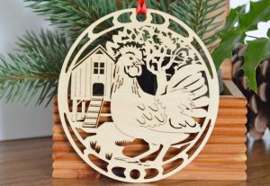 three-french-hens-wood-ornament