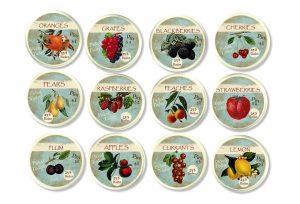 Fruit Kitchen Knob - Apple, Cherry, Berry, Country Orchard 915e32 cream