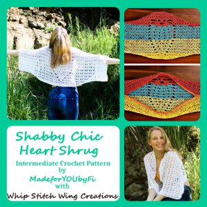Shabby Chic Heart Shrug crochet pattern