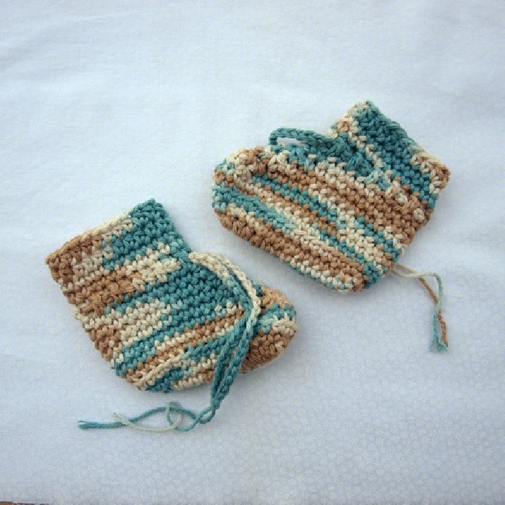 Hand made baby booties