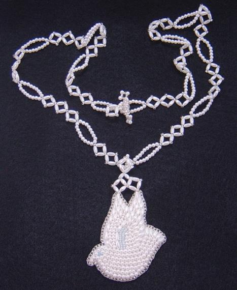 Dove of Peace in Pearls