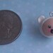 Itty Bitty Babies(polar bear suit) polymer clay charm/pendant (clasp included)