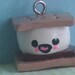 Smores polymer clay charm or pendant (includes clasp) kawaii style ooak