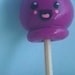 Grape lollipop polymer clay charm or pendant (includes clasp) kawaii ooak