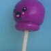 Grape lollipop polymer clay charm or pendant (includes clasp) kawaii ooak