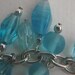 Glass beaded bracelet (shades of blue)